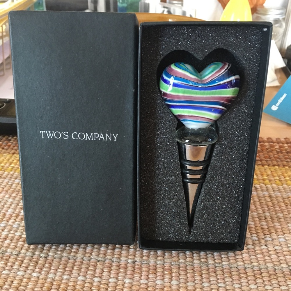 Brand New/Never Used - Twos Company Wine Stopper
